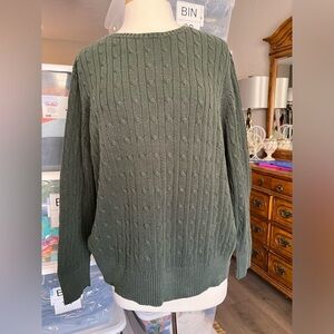 St. John’s Bay Cotton Cable Knit Sweater - very comfy
